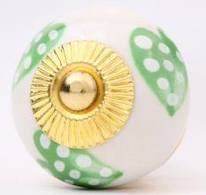 Pea Green Heart Knob
