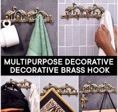 Brass Wall Hooks Hanger Birds On Tree Branch With 5 Hooks