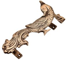 Indain Handcrafted Peacock Brass Door Handle