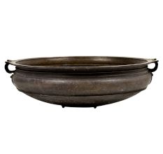 Traditional Brass Bowl Flower Floating Urli Pot