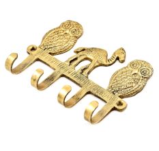 Clothes Towel Brass Hanger Two Owls Camel Design Clothes Hook