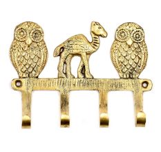 Clothes Towel Brass Hanger Two Owls Camel Design Clothes Hook