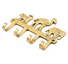 Brass Monkey Camel And Elephant Statue Key Clothes Holder