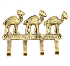 Hand Made Retro Camel Solid Brass Animal Wall Hooks