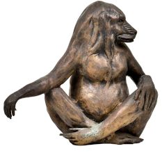 Funny Brass Sitting Monkey Home Decoration Statue