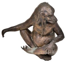 Funny Brass Sitting Monkey Home Decoration Statue