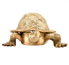 Hand Crafted Brass Turtle With Trinket Storage Hinged Lid