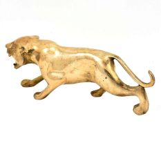 Solid Brass Jaguar Home DÃ©cor Statue