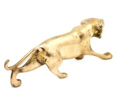Solid Brass Jaguar Home DÃ©cor Statue