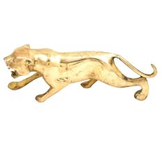 Solid Brass Jaguar Home DÃ©cor Statue