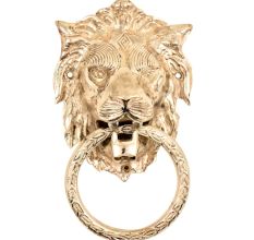 Handmade Silver Lion Head Ring Door Knocker