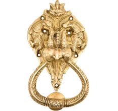 Handmade Big Decorative Brass Dragon Face Door Knocker