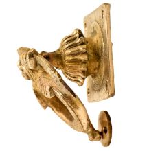 Solid Brass Door Knocker With Thunder Dragon Entrance Door Metal Knocker