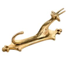Hand Made Giraffe Single Wall Hook Hanger Brass Animal Shaped Hook