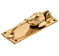 Hand Crafted Brass Elephant Head With Long Trunk Door Knocker