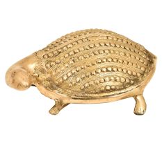 Golden Brass Metal Turtle Figurine