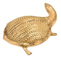 Golden Brass Metal Turtle Figurine