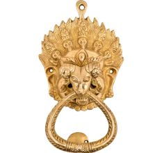 Handmade Brass Decorative Ram Head Door Knocker