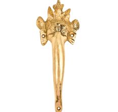 HandCrafted Brass Majestic Elephant Head Trunk Door Handle