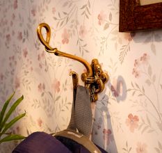 Brass Cobra Hook Peg For Coat Hat Umbrella