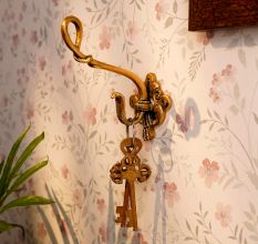 Brass Cobra Hook Peg For Coat Hat Umbrella