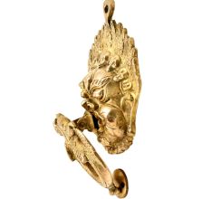 Brass Shiva Mahakal Door Knocker Wall Decor Hanging