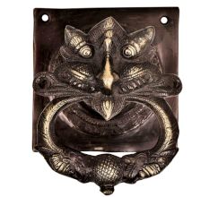 Handcrafted Heavy Demon Faced Brass Door knocker