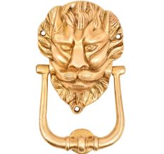 Hand Finished Majestic Lion Face Door knocker