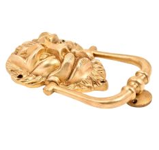 Hand Finished Majestic Lion Face Door knocker