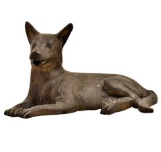 Handmade Sitting Heavy Brass Dog Home And Office Dcoration Statue