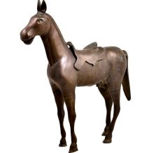 HandCrafted Standing Wild Horse Statue Home Decor