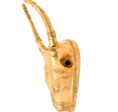 Hand made Indian Brass Cow Head Nandi Mask