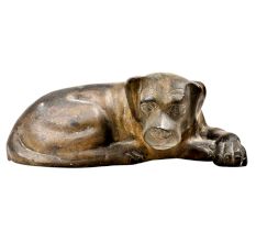 Realistic Pet Lab SittingÂ  Bronze Dog Statue Labrador Statue
