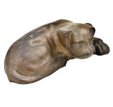 Realistic Pet Lab SittingÂ  Bronze Dog Statue Labrador Statue