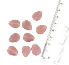 Lavender Tear Drop Shape Loose Glass Beads For Making jewelry (12 in Pack)