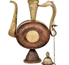 Brass Islamic floral Design Engraved Teapot Pitcher Surahi