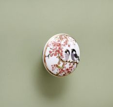 Birds Ceramic Door Cupboard Pull Knobs