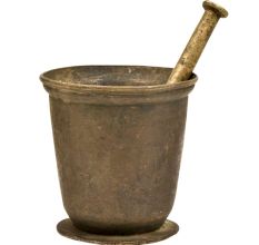 Indian Brass Imam Dasta (Mortar and Pestle)