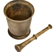 Indian Brass Imam Dasta (Mortar and Pestle)