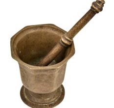 Brass Traditional Mortar & Pestle Ural for Medicine And Spices