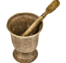 Indian Kitchen Brass Hamam Dasta (Mortar and Pestle)