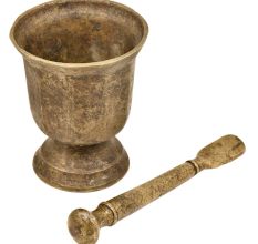 Indian Kitchen Brass Hamam Dasta (Mortar and Pestle)
