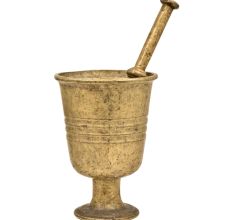 Brass Mortar And Pestle Kitchenware Spice Grinding Bowl