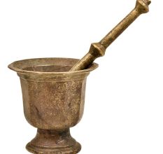 Brass Mortar and Pestle or Hama Dasta Set Spice Mixer For Kitchen