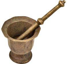 Brass Mortar and Pestle or Hama Dasta Set Spice Mixer For Kitchen