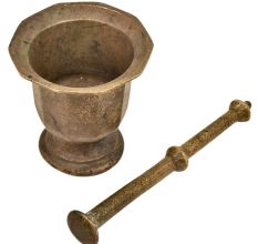 Brass Mortar and Pestle or Hama Dasta Set Spice Mixer For Kitchen