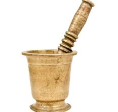Handcrafted Solid Indian Kitchen Brass Mortar And Pestle Mixer