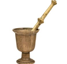 Hand MadeÂ Brass Mortar & Pestle ApothecaryÂ Spice Grinder