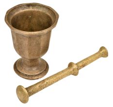 Hand MadeÂ Brass Mortar & Pestle ApothecaryÂ Spice Grinder