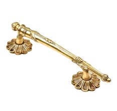 Handcrafted Traditional Indian Carved Brass Door Pull Or Handle